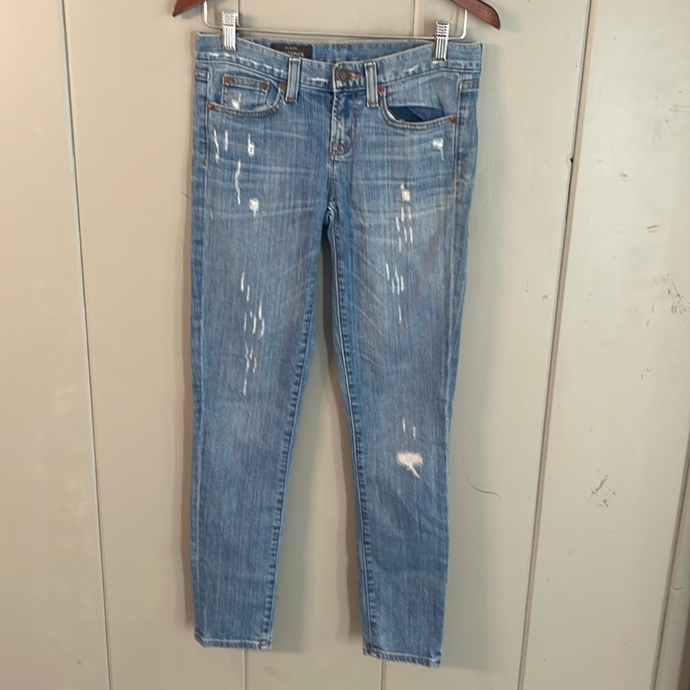 J.Crew Jeans Distressed Skinny Vintage Americana Urban Casual Western Cowgirl